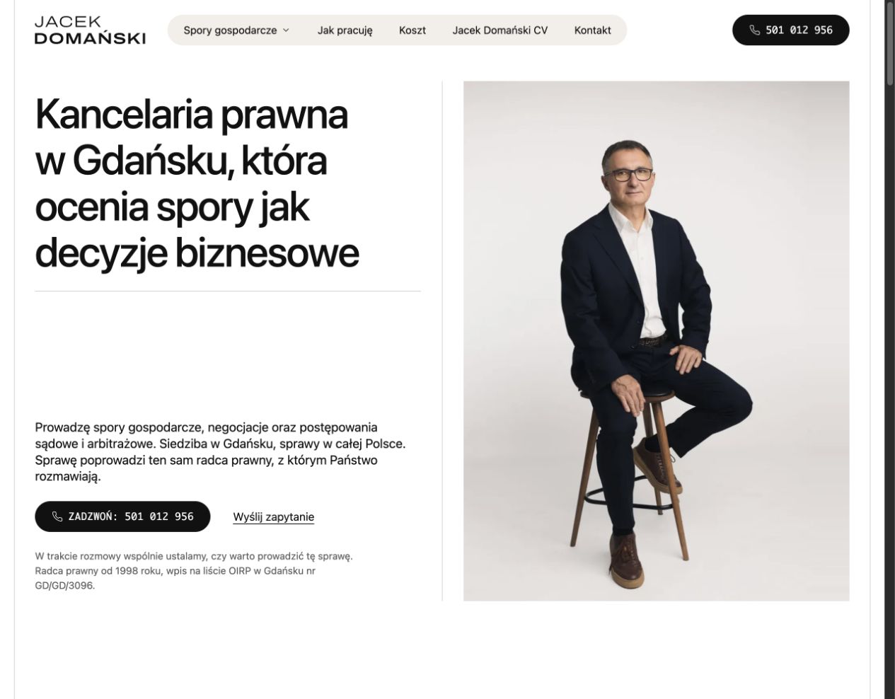 Realizacja Dealyo: Kancelaria Prawna Jacek Domański